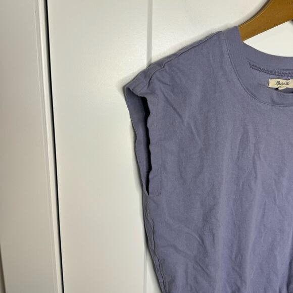 Madewell Banded Muscle Tee Short Sleeve Dusty Purple Size XS - Picture 3 of 8